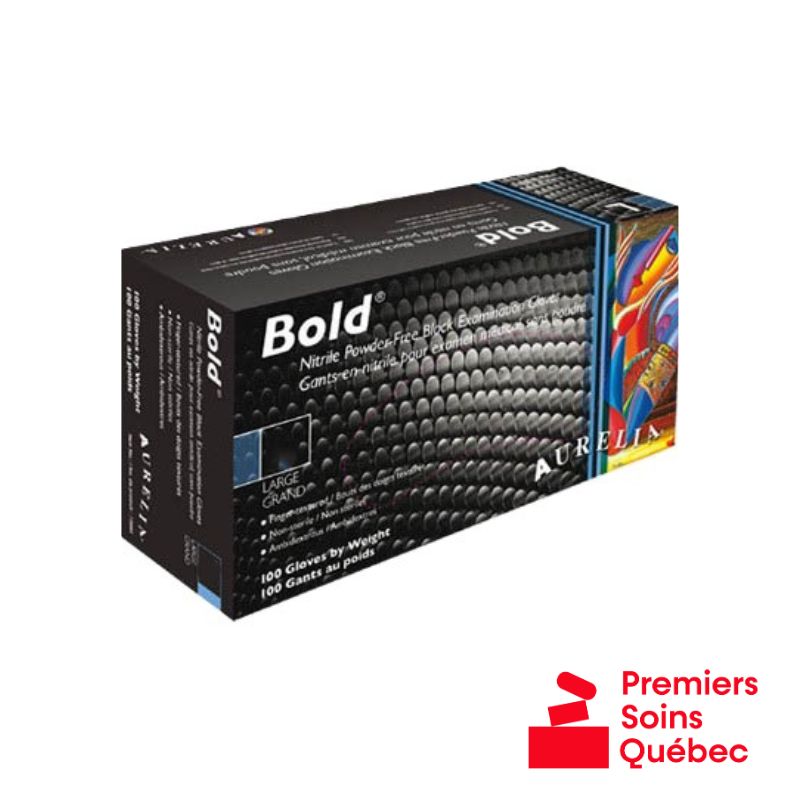 Gants en nitrile noir