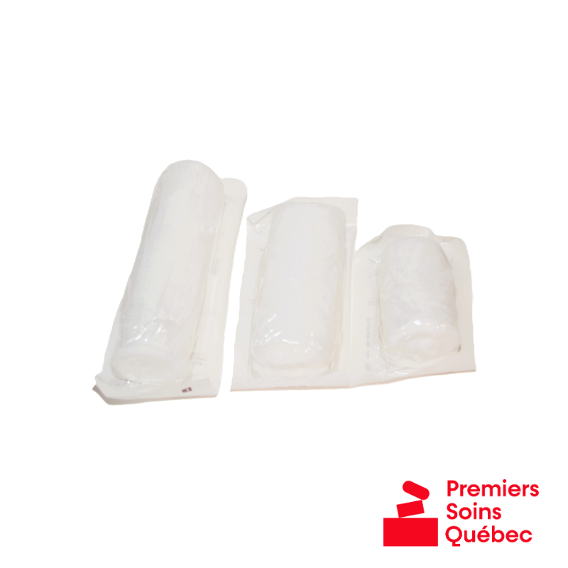 Bandage de gaze extensible stérile