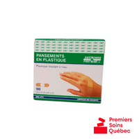 Pansements adhésifs en plastique