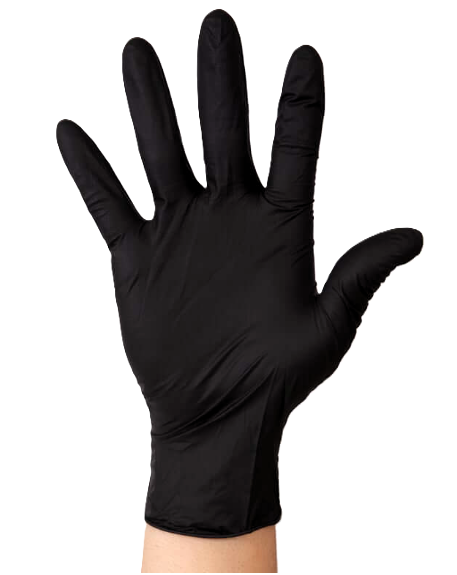 Gants en nitrile noir