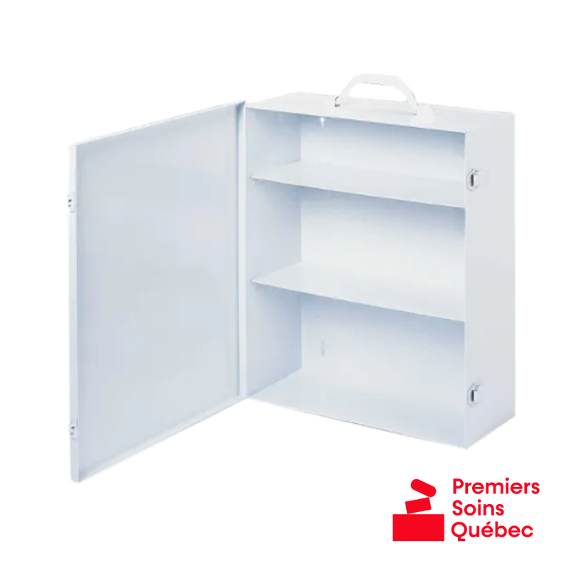 Coffret en métal vide pour trousse de premiers soins