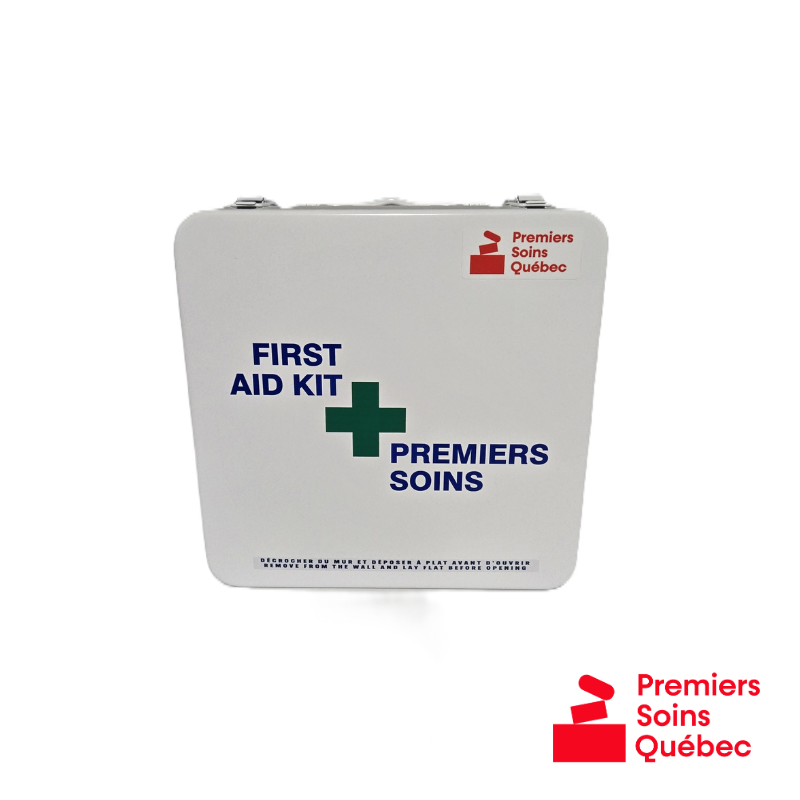 Coffret en métal vide pour trousse de premiers soins