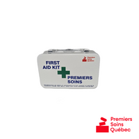 Coffret en métal vide pour trousse de premiers soins