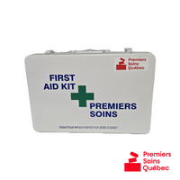 Coffret en métal vide pour trousse de premiers soins