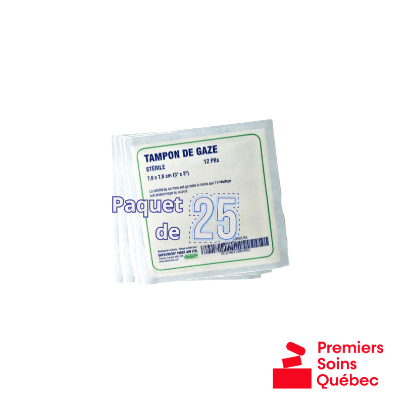 Compresse de gaze carrée