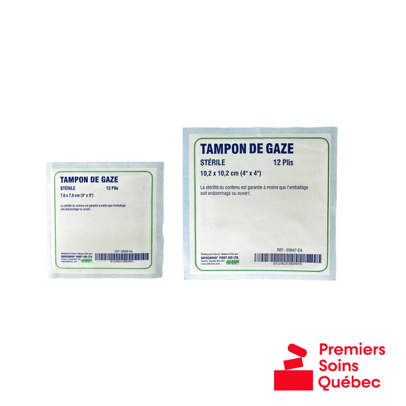 Compresse de gaze carrée