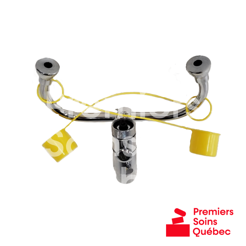 Station de rinçage oculaire à fixer sur robinet