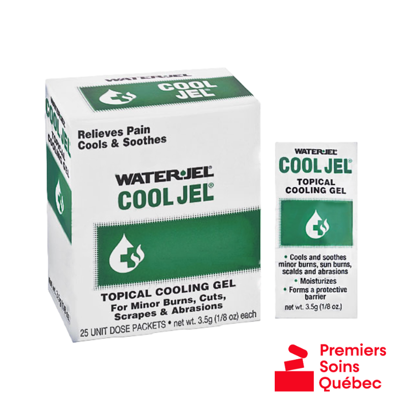 Gel de premiers soins pour brûlures