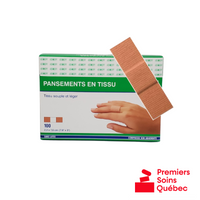 Pansements adhésifs en tissu