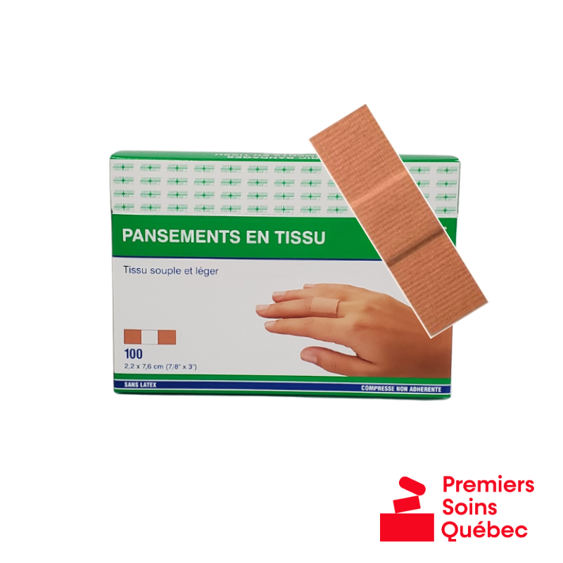 Pansements adhésifs en tissu