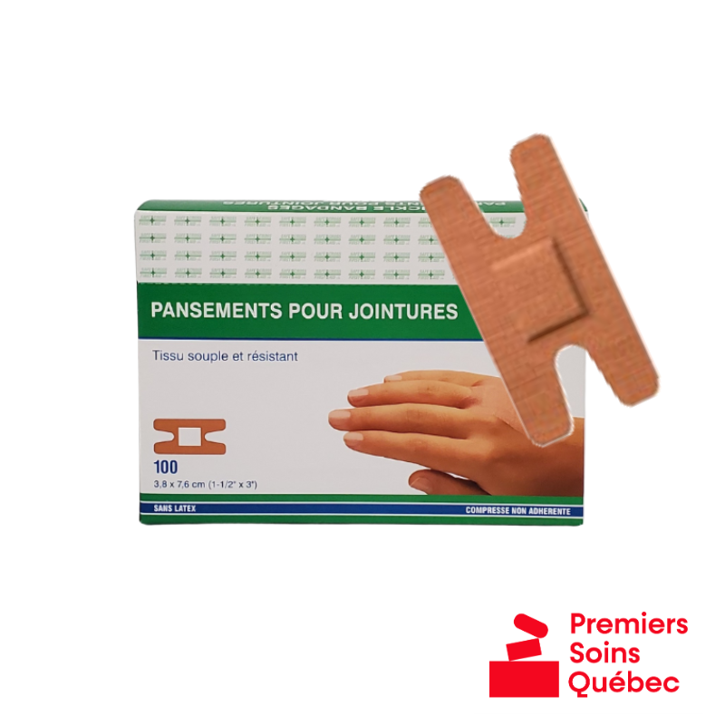 Pansements adhésifs en tissu pour jointures