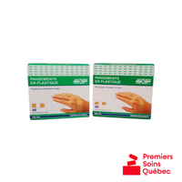 Pansements adhésifs en plastique