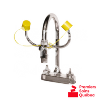 Station de rinçage oculaire à fixer sur robinet