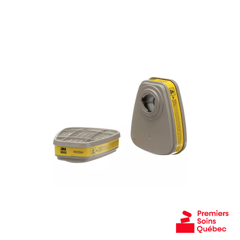 Cartouches 3M 6003 – Vapeurs organiques et gaz acides