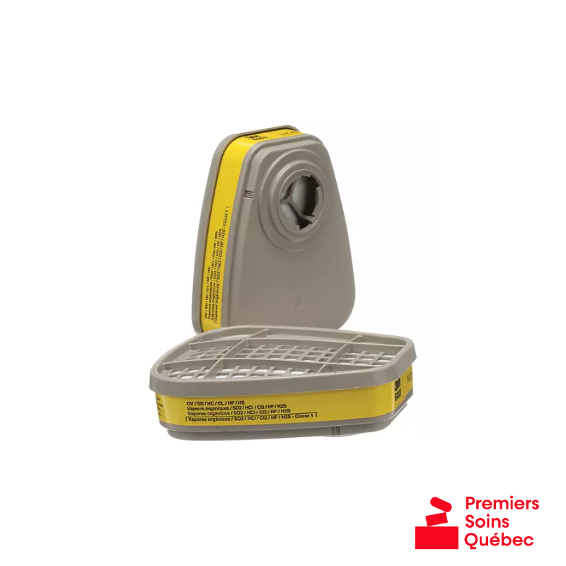 Cartouches 3M 6003 – Vapeurs organiques et gaz acides