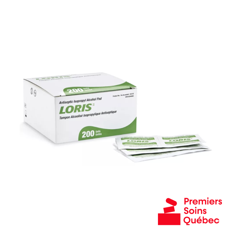 Tampons d’alcool isopropylique à 70 %