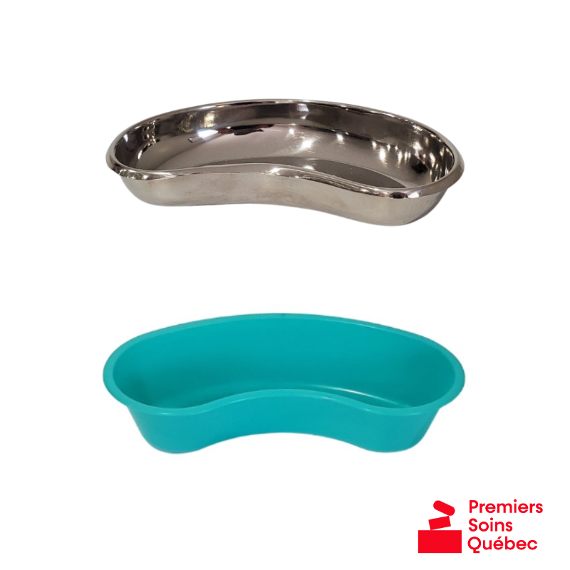 Bassin réniforme (haricot) Acier inoxydable ou plastique