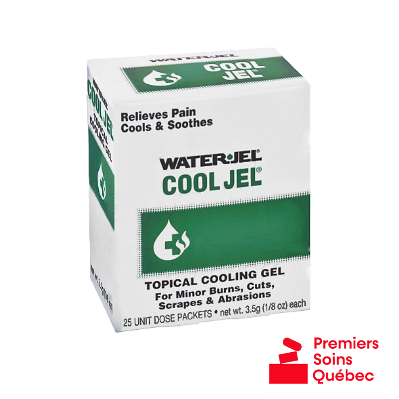 Gel de premiers soins pour brûlures