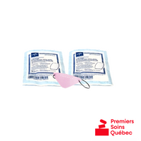 Compresses oculaires avec couvre-œil