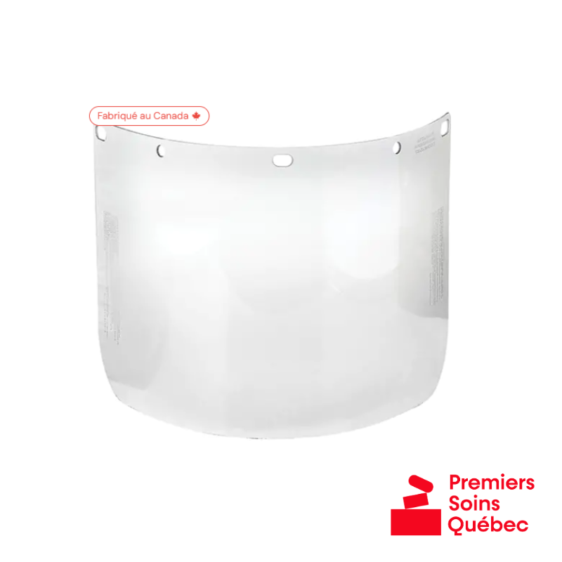 Visière pour écran facial Dynamic™ – PETG transparent